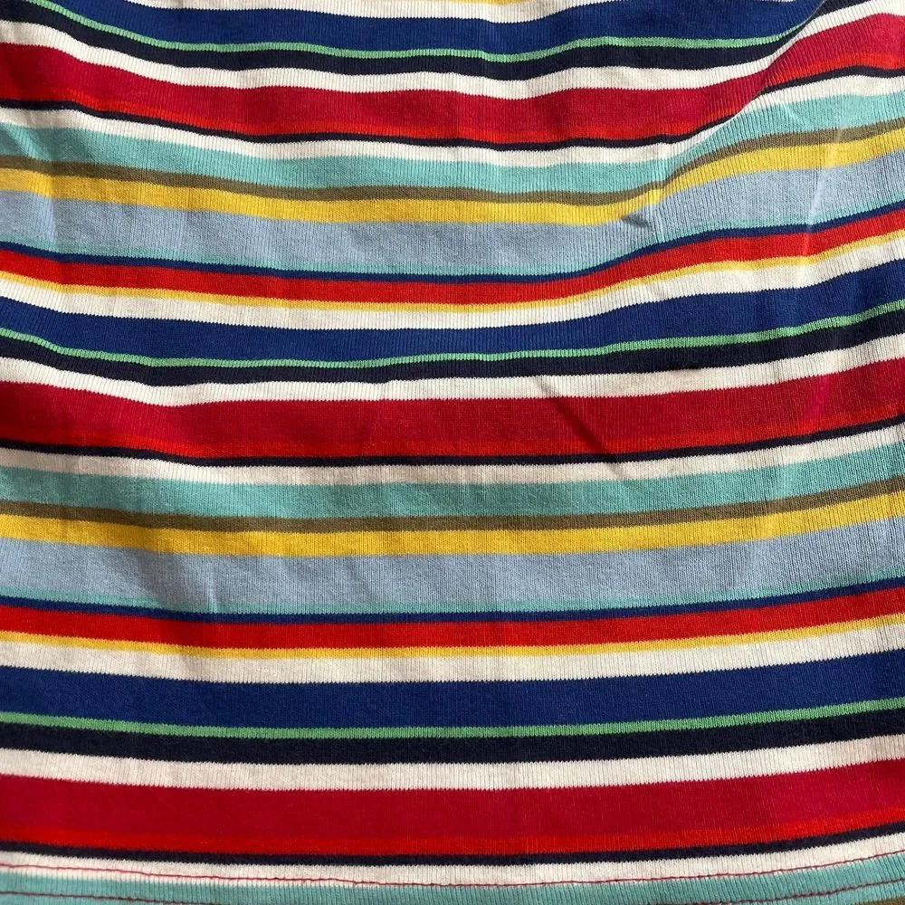 Hanna andersson rainbow stripe short sleeve pajama‎ top 110/5